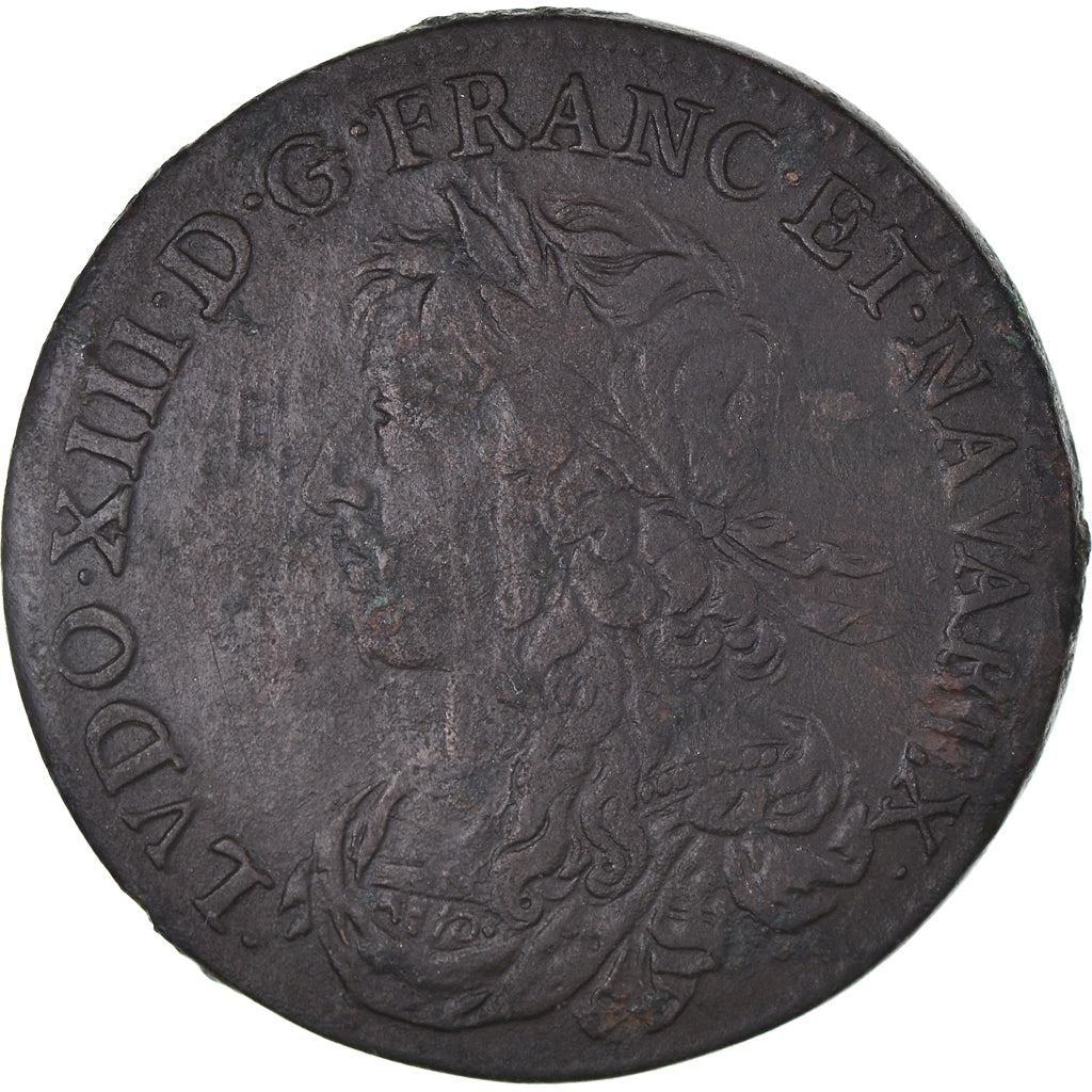 France, Jeton, Royal, Louis XIII Le Juste, History, 1639, TB+, Cuivre