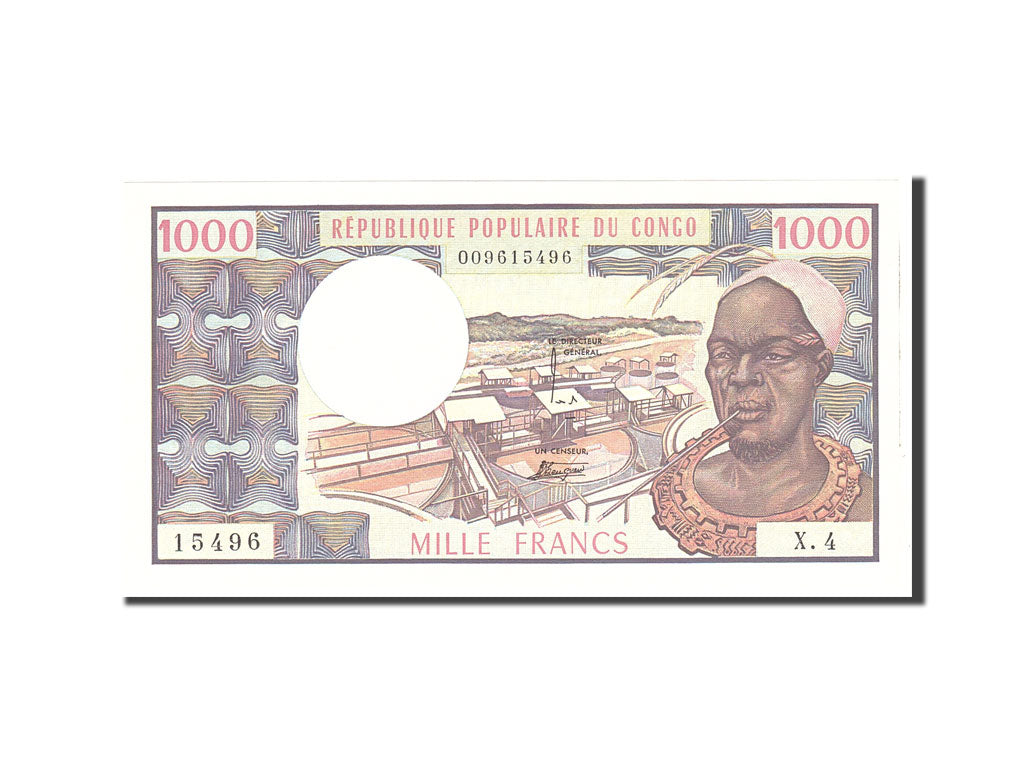 Congo Republic, 1000 Francs, 1978, KM:3c, Undated, UNC(65-70)