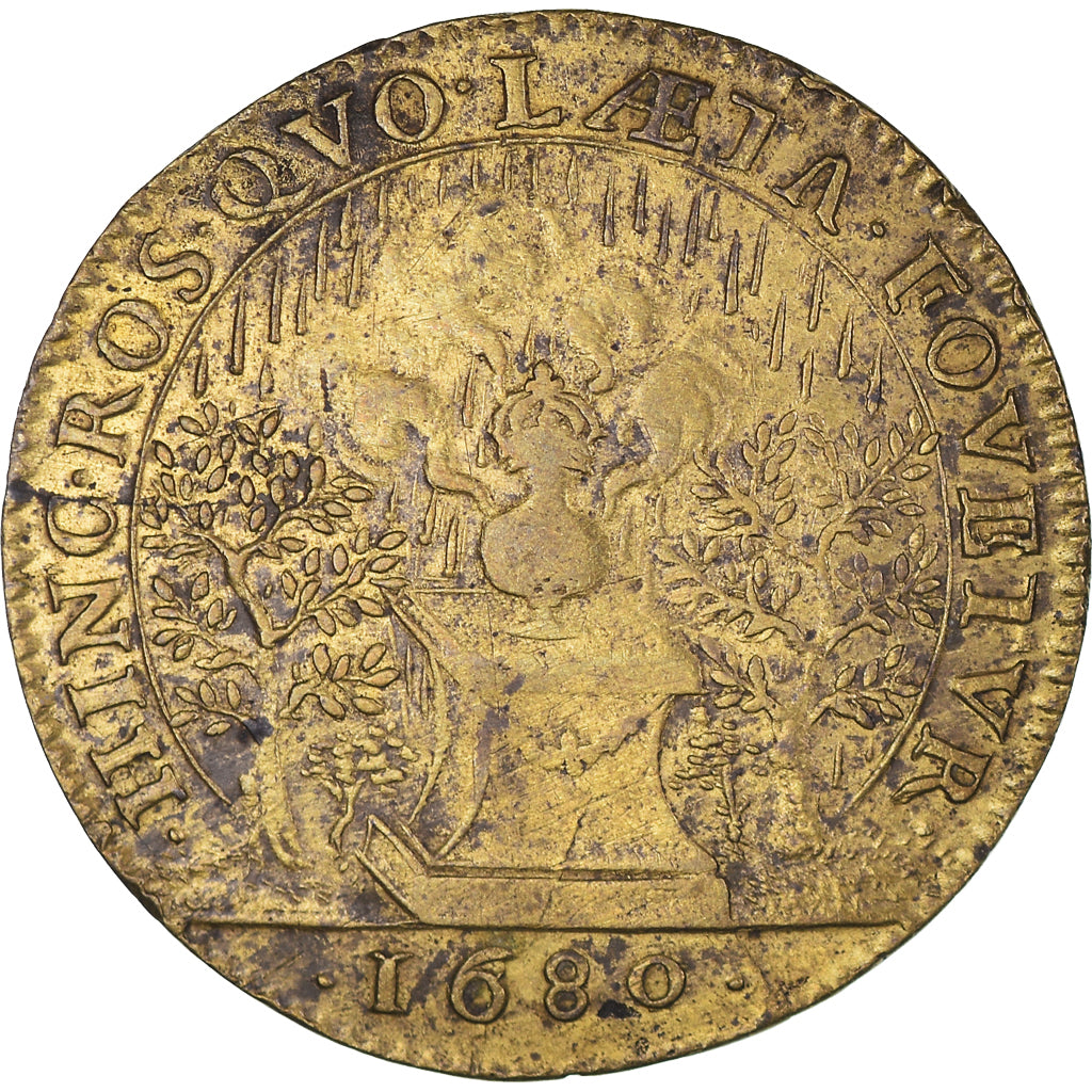 Francja, Token, Królewskie, Marie Thérèse d'Autriche, Historia, 1680