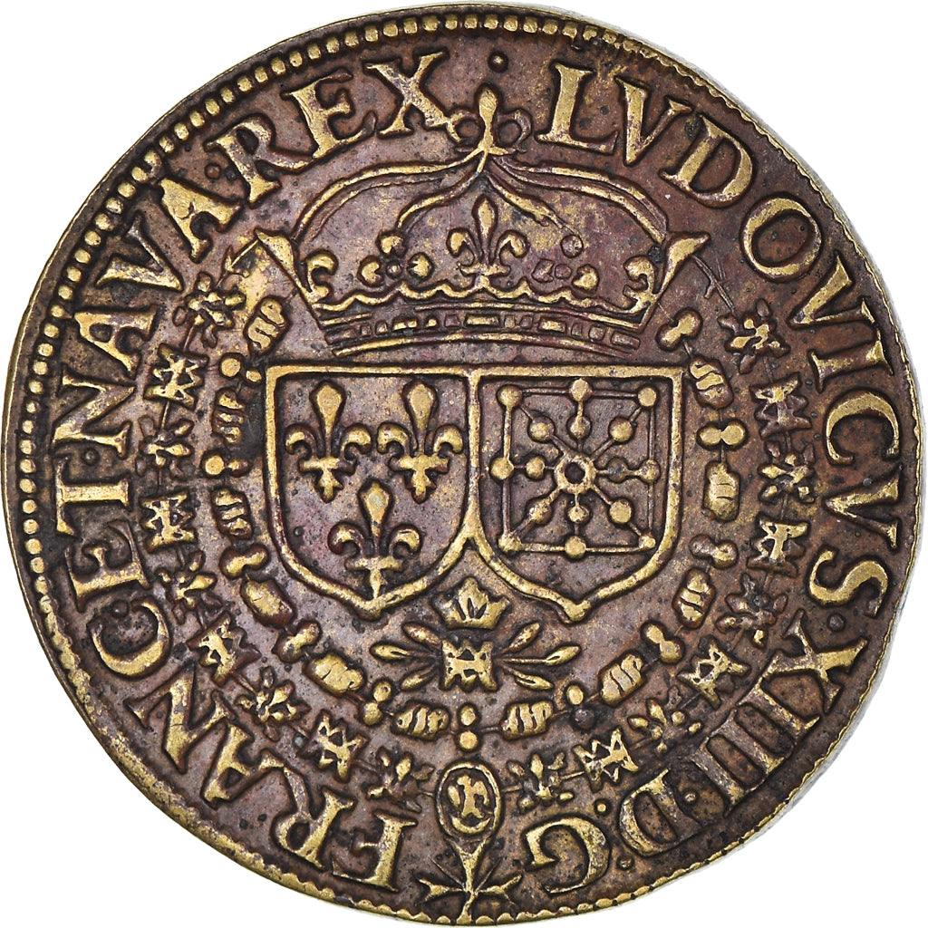France, Token, Royal, Louis XIII, PAX.ET.FOEL.TEMP., History, 1631, AU(50-53)