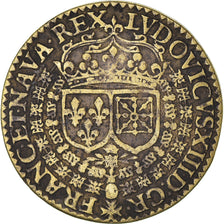 France, Jeton, Royal, Louis XIII , Le Juste, History, 1615, TTB, Laiton