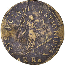 France, Token, Royal, Chambre des Comptes, History, VF(30-35), Brass