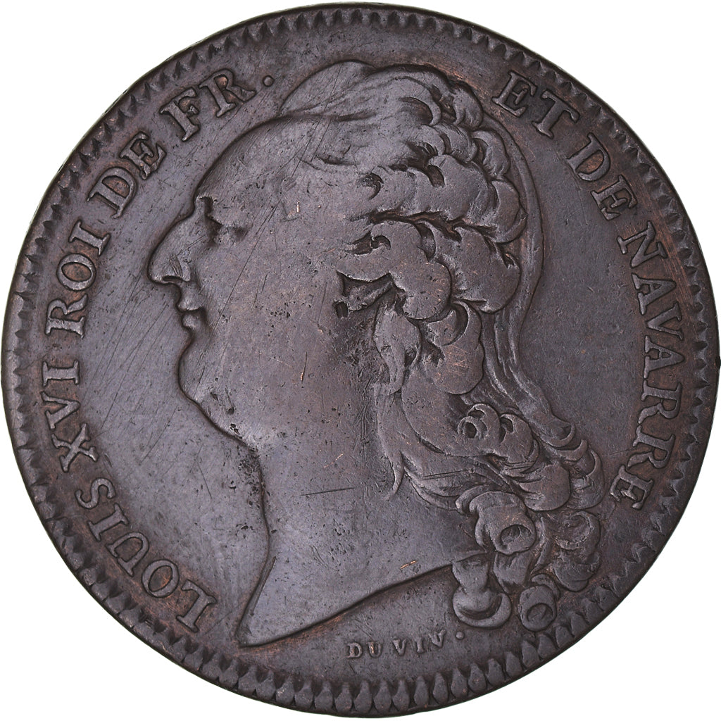 Francja, Token, Królewskie, Louis XVI, Protecteur de l'Académie Française