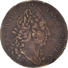 Frankreich, betaalpenning, Louis XIV, Bâtiments du roi, History, S+, Messing