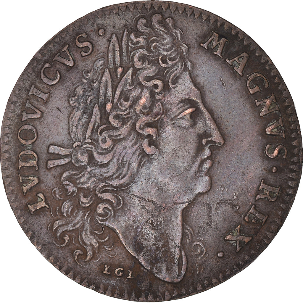 France, Jeton, Royal, Louis XIV, Marine, Galères Royales, History, TTB+