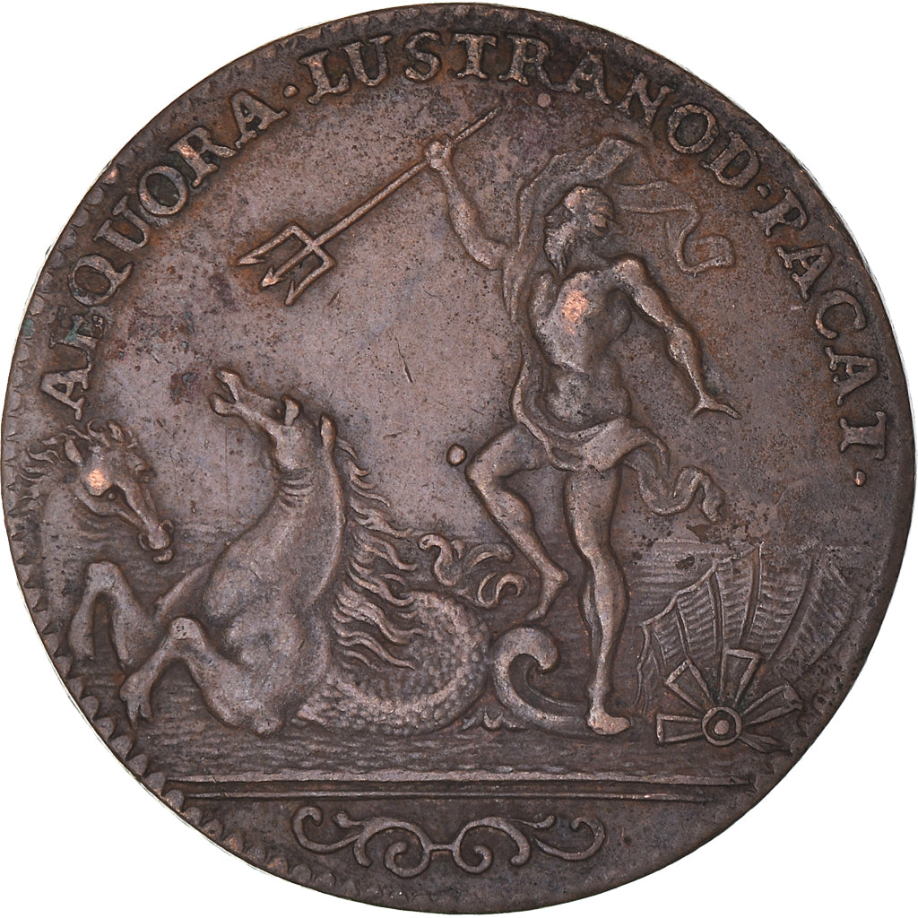 France, Jeton, Royal, Louis XIV, Marine, Galères Royales, History, TTB+