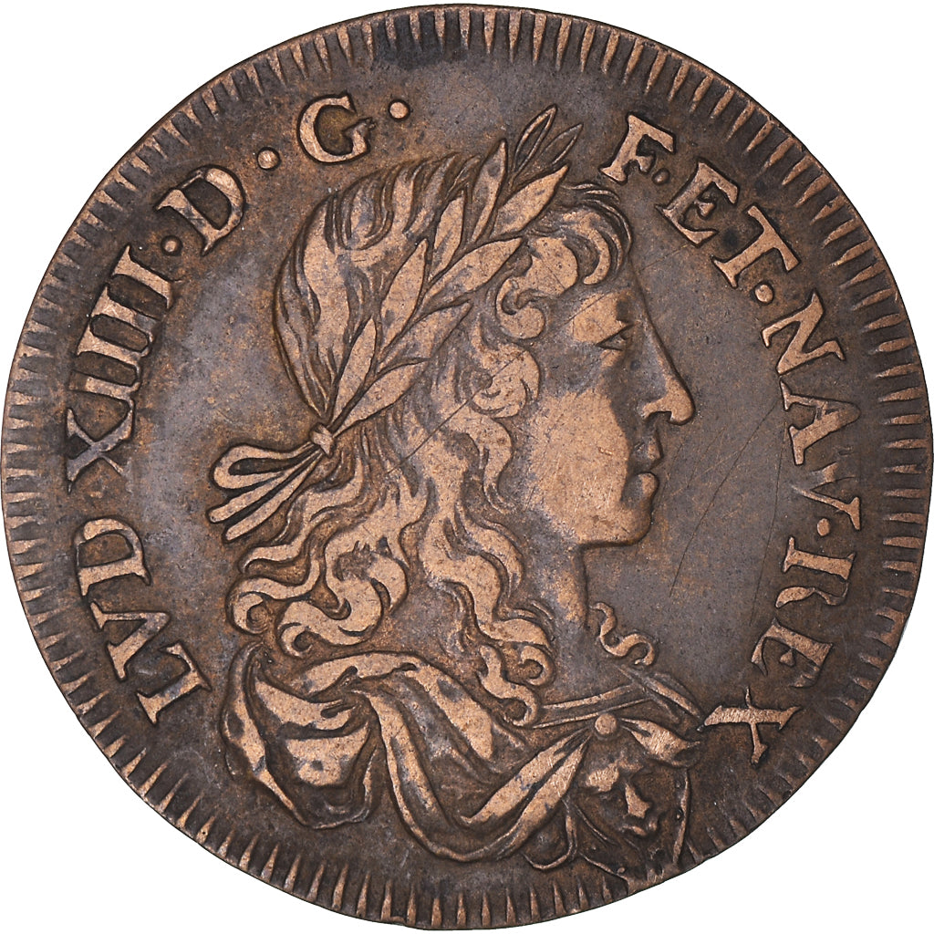 França, Token, Louis XIV, Réforme de la Justice, História, AU(50-53), Cobre