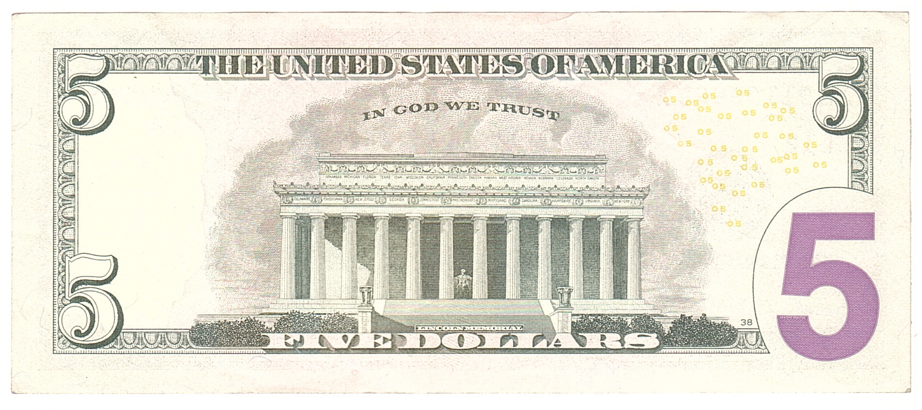 United States, Five Dollars, 2006, KM:4875, Undated, AU(50-53)