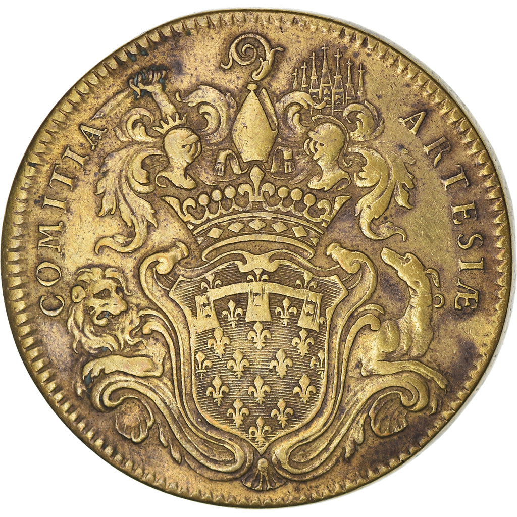 France, Token, Royal, Louis XV, Etats d'Artois, History, Duvivier, AU(50-53)