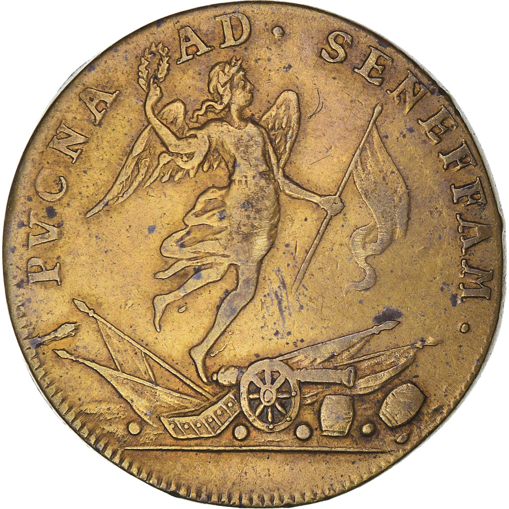 Francja, Token, Królewskie, Louis XIV, Seneffre, Historia, EF(40-45), Mosiądz