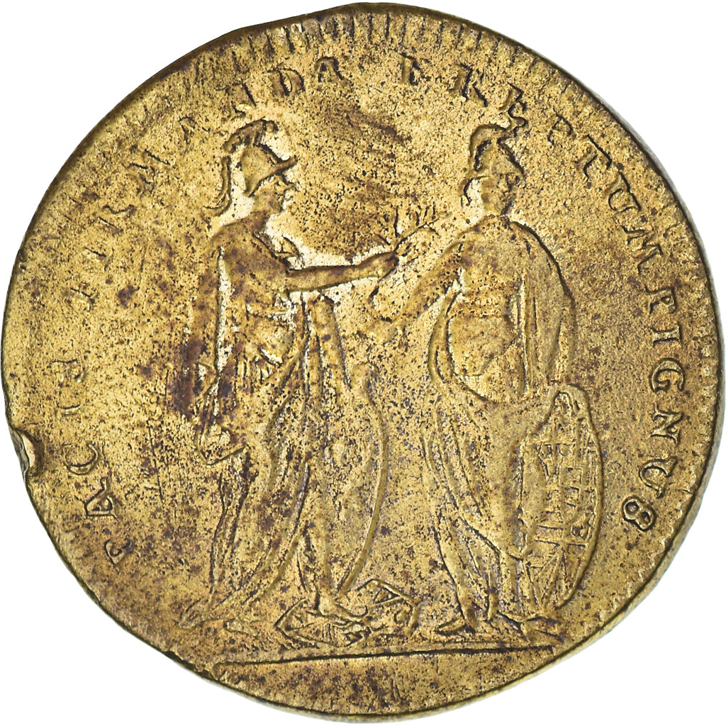 France, Jeton, Royal, Louis XV, Prise de Fontarabie, History, TB, Laiton