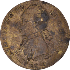 Francia, zeton, Royal, Louis XVI, History, BC+, Latón, Feuardent:13417 var