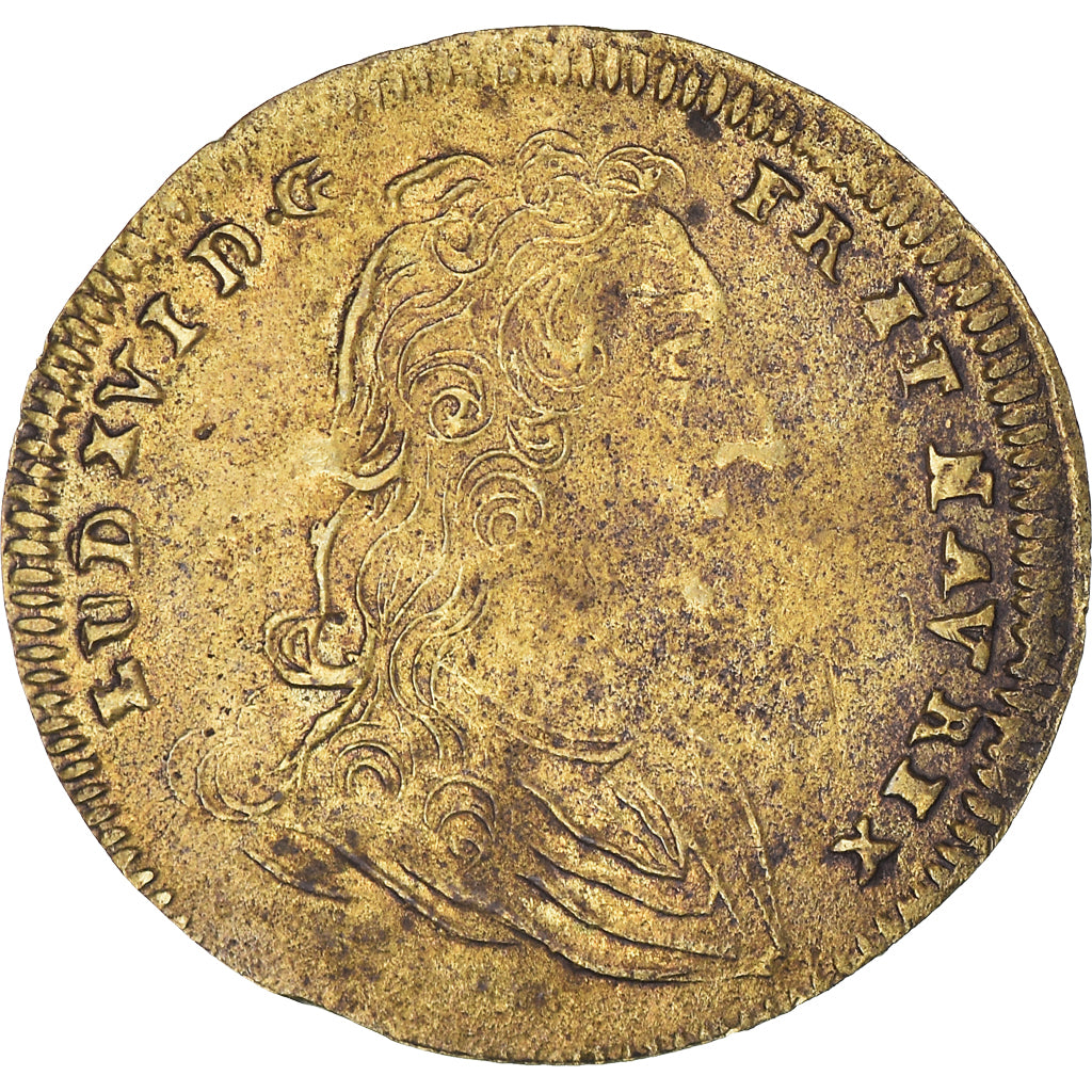 France, Token, Royal, Statue de Louis XVI à Bordeaux, History, EF(40-45), Brass