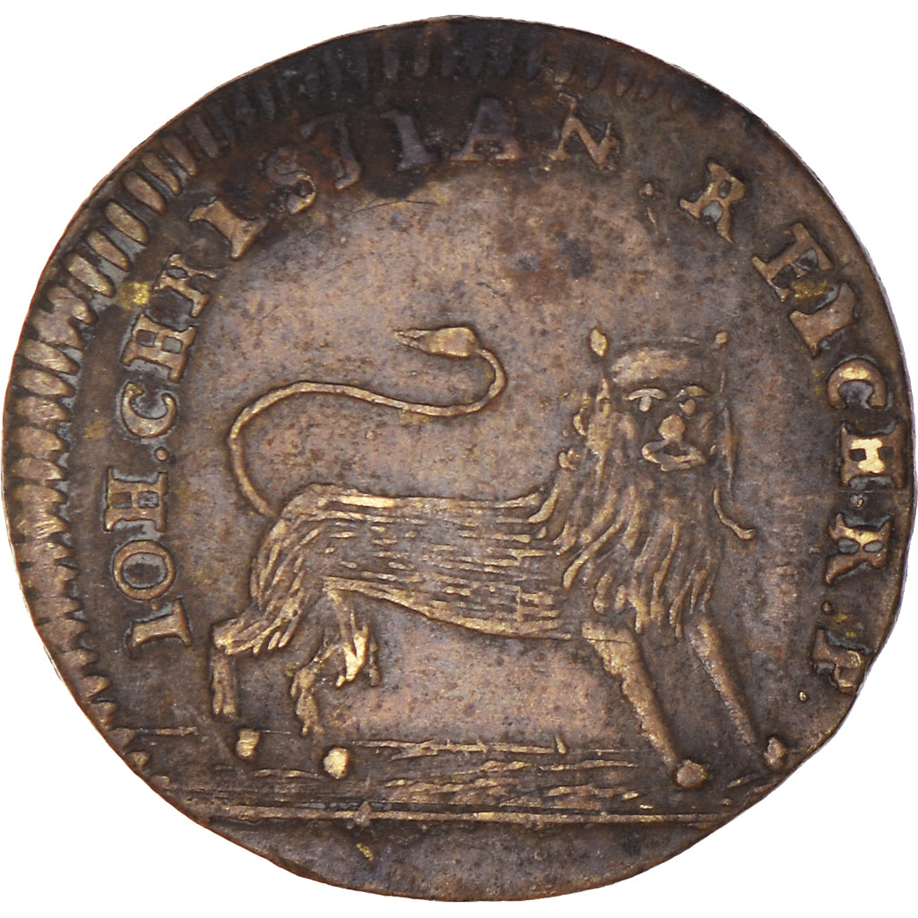 França, Token, Monarquia, Rechenpfennig, Louis XVI, Johann Christian, Lion