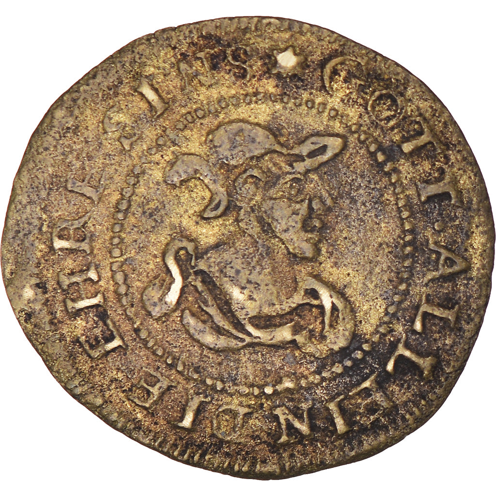 France, Token, Royal, Nuremberg, Rechenpfennig, History, VF(30-35), Brass