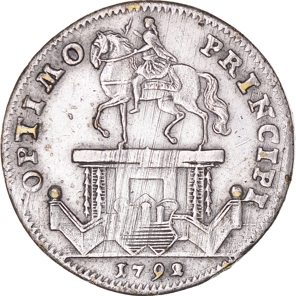 Francia, ficha, Statue de Louis XVI à Bordeaux, History, SPL-, Silvered Brass