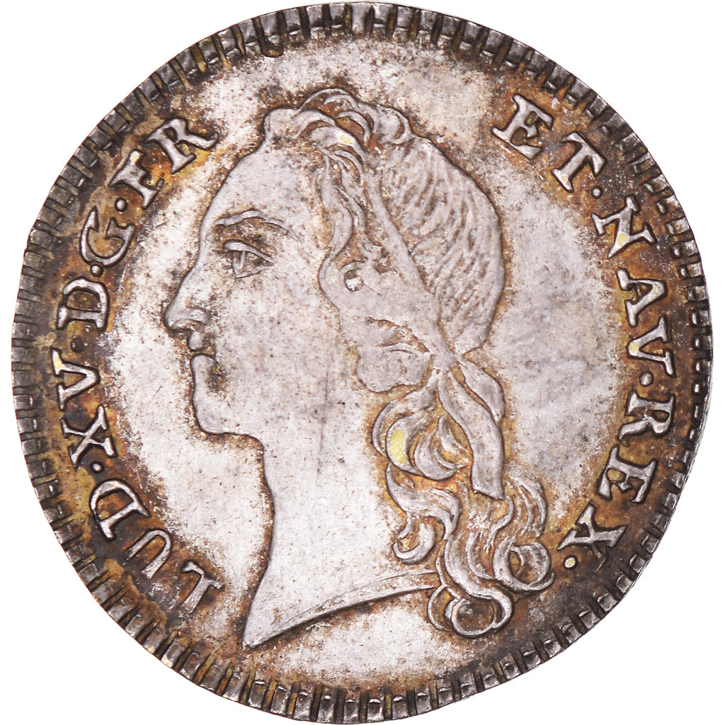 Frankreich, betaalpenning, Statue de Louis XV à Bordeaux, History, VZ, Silvered