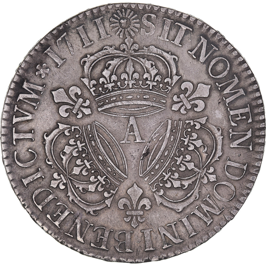 Monnaie, France, Louis XIV, Ecu aux 3 couronnes, 1711, Paris, SUP, Argent