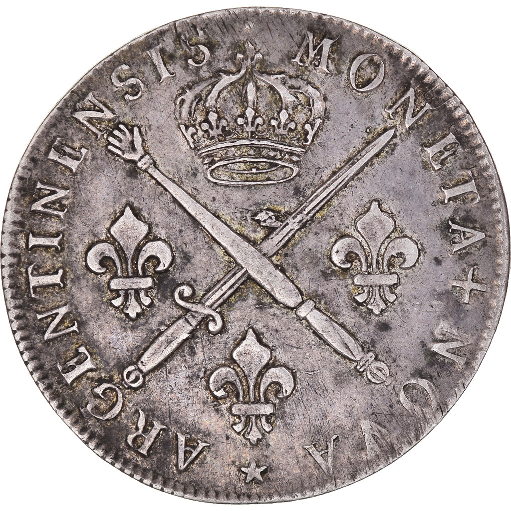 Moneta, Francia, Louis XIV, 33 Sols de Strasbourg aux insignes et aux palmes, 33