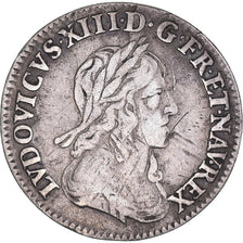 Coin, France, Louis XIII, 1/12 Écu, 2e poinçon de Warin, buste drapé et