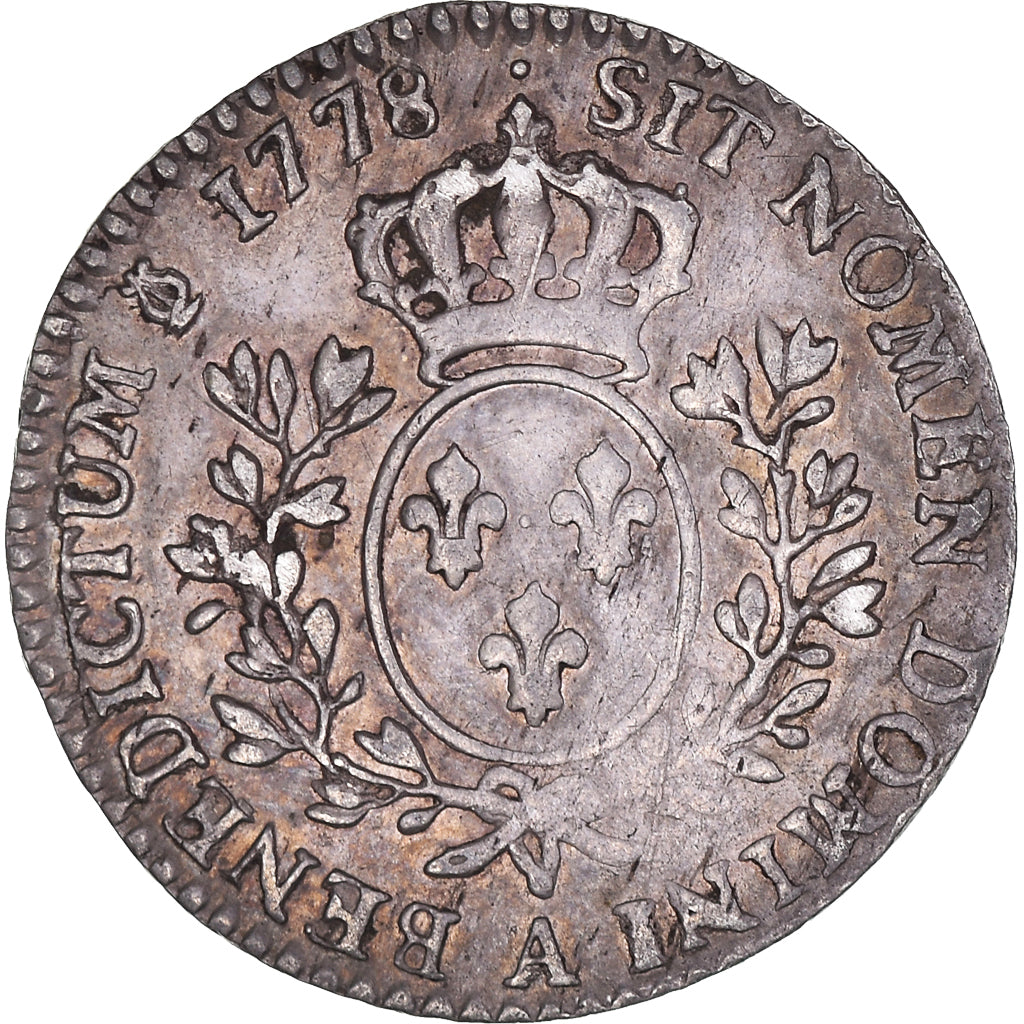 Munten, Frankrijk, Louis XV, 1/10 Ecu, 1778, Paris, ZF+, Zilver, Gadoury:353
