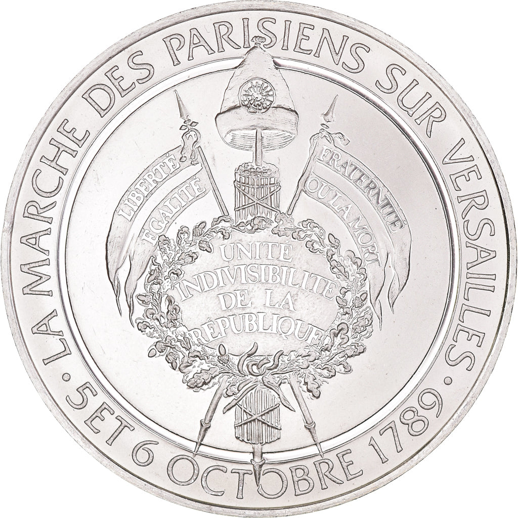 Francia, medaglia, Révolution française, La Marche des Parisiens sur