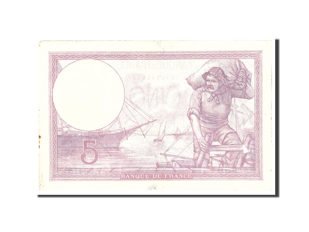 Banknote, France, 5 Francs, 1933, 1933-02-23, EF(40-45), Fayette:3.17, KM:72e