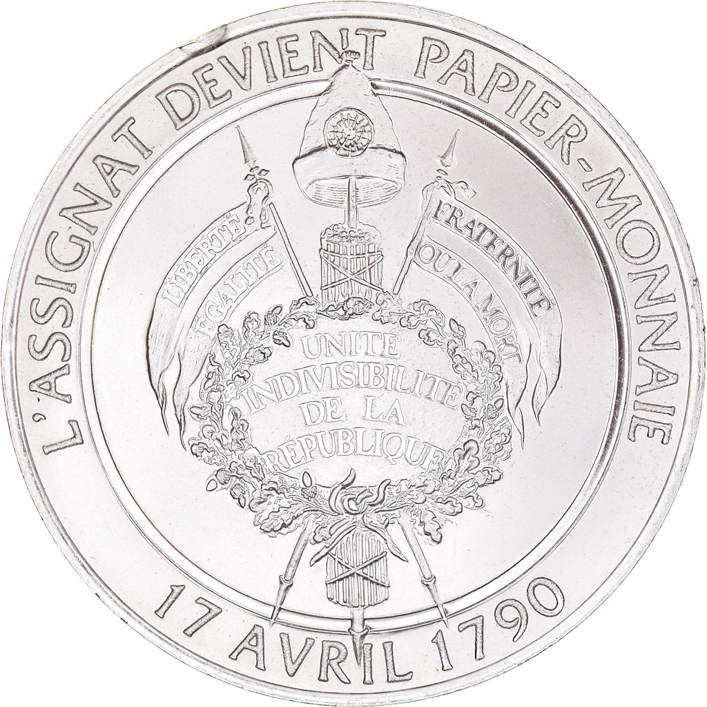 France, Medal, Révolution française, L'Assignat devient Papier-Monnaie