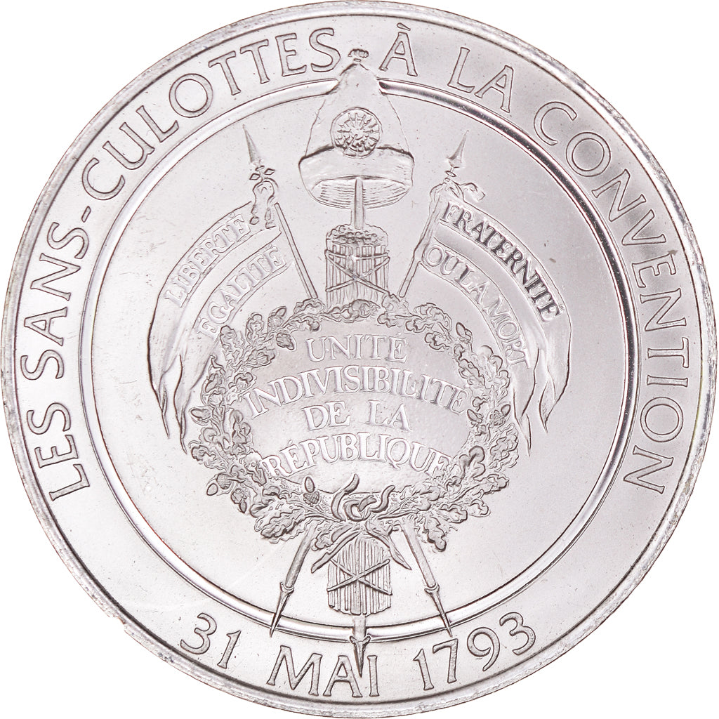 France, Medal, Révolution française, Les Sans-Culottes à la Convention