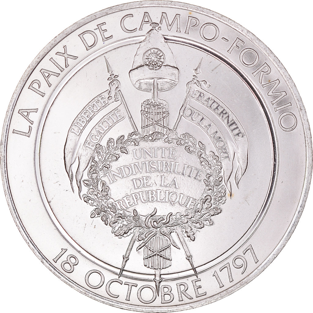 France, Medal, Révolution française, La Paix de Campo-Formio, History, MS(64)
