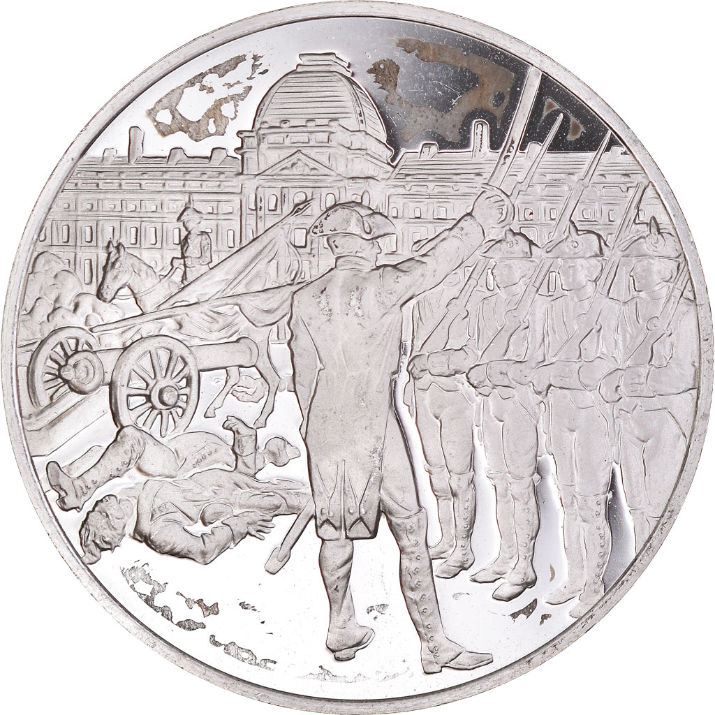 France, Medal, Révolution française, Chute de la Monarchie, History, MS(64)