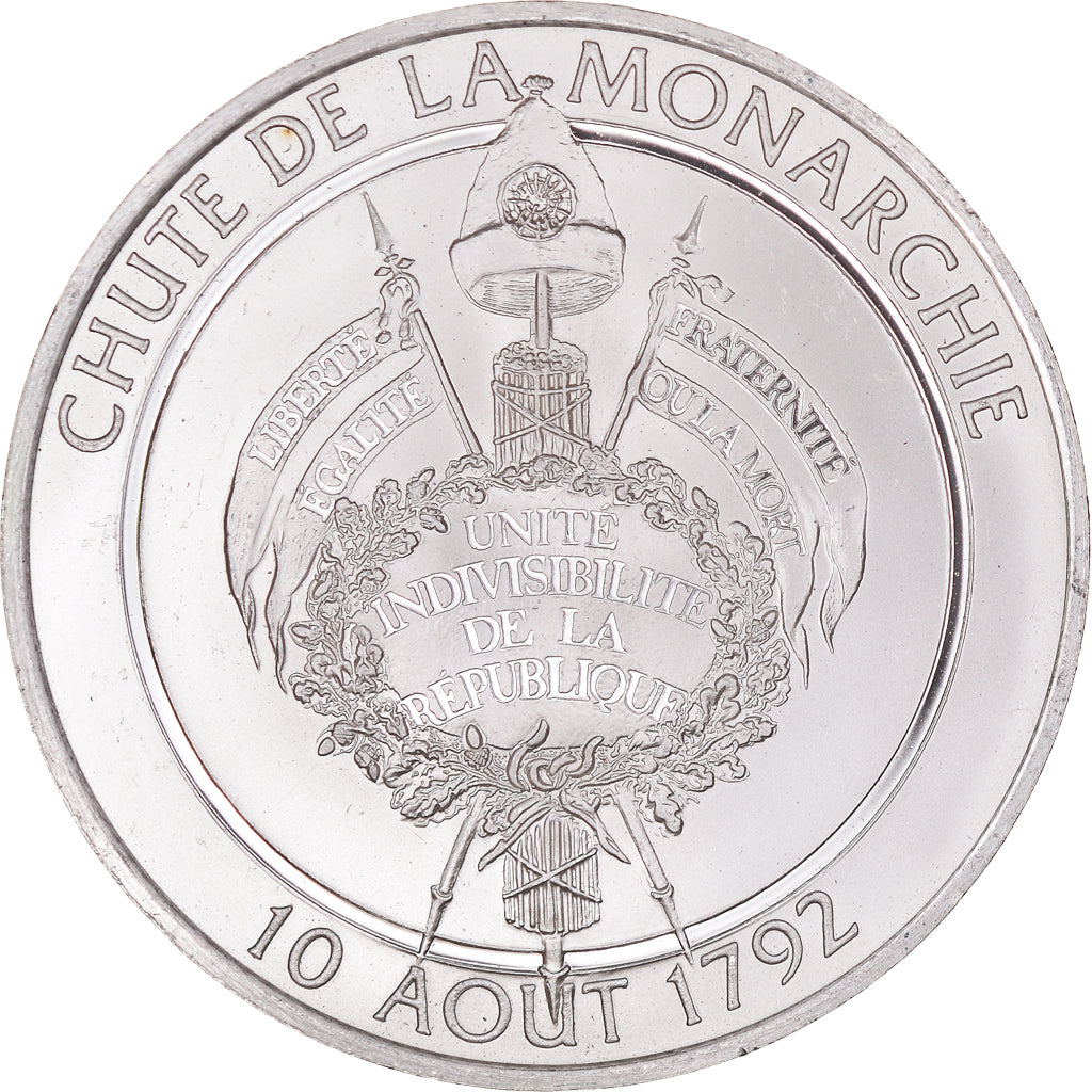 France, Medal, Révolution française, Chute de la Monarchie, History, MS(64)