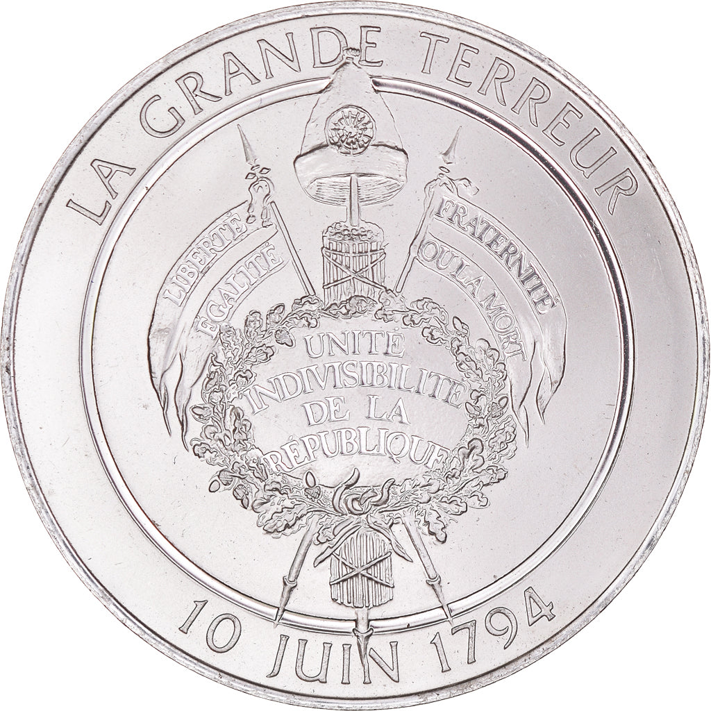 France, Medal, Révolution française, La Grande Terreur, History, MS(64)