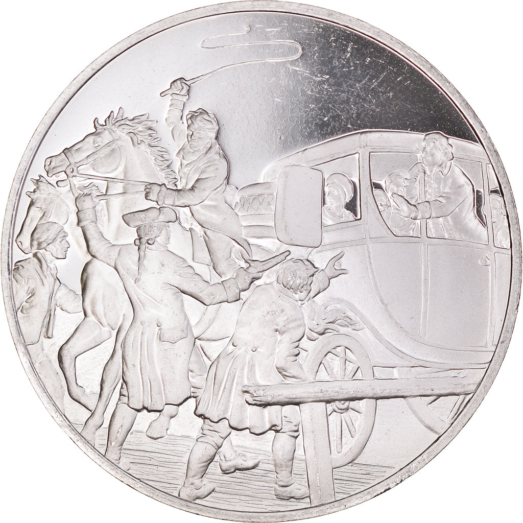 Francia, medaglia, Révolution française, La Fuite à Varennes, History, SPL+
