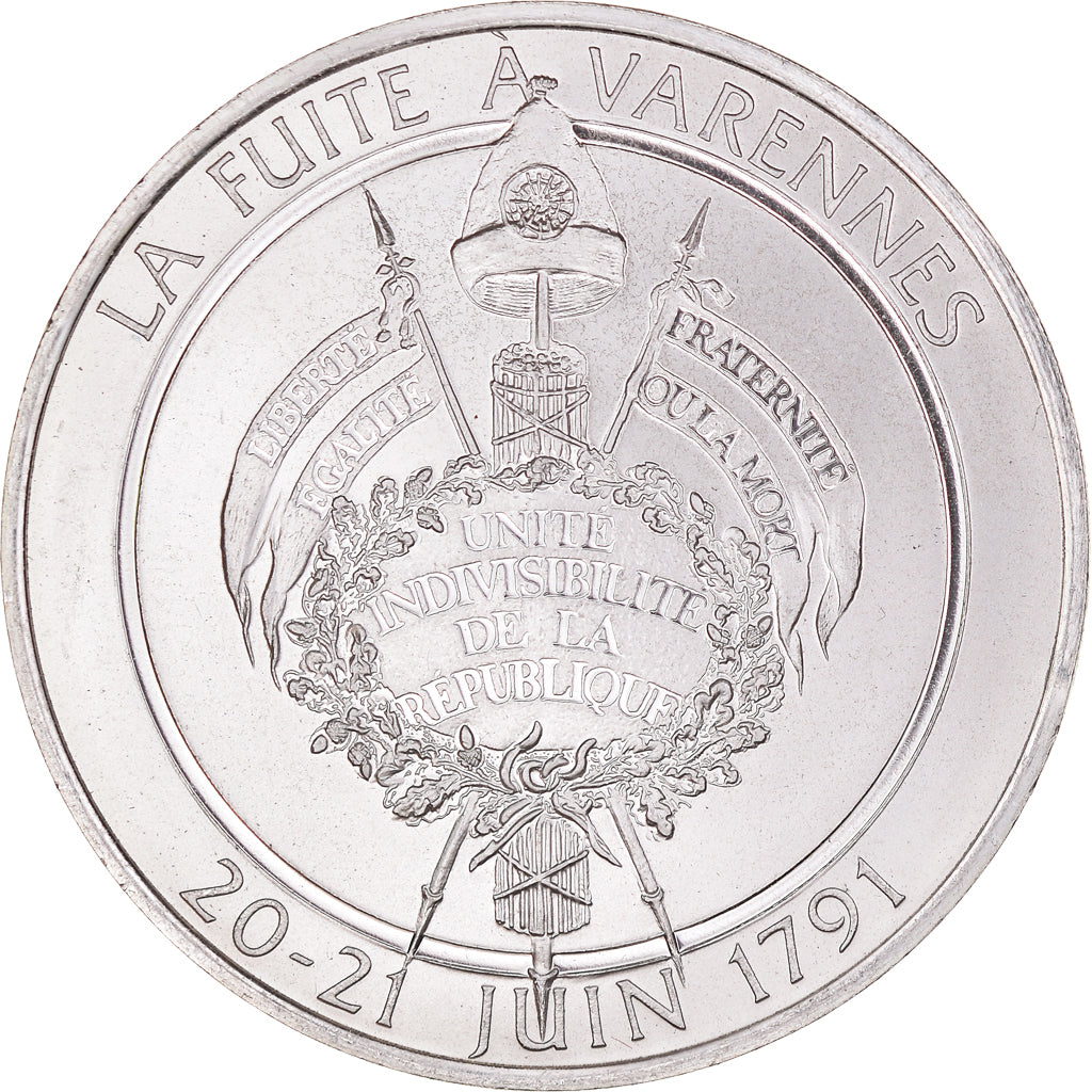 Francia, medaglia, Révolution française, La Fuite à Varennes, History, SPL+