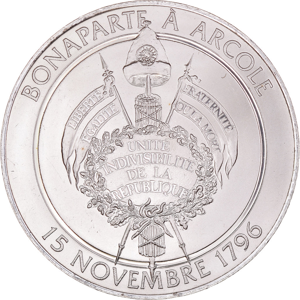 France, Medal, Napoléon Bonaparte, Bataille d'Arcole (1796), History, MS(64)