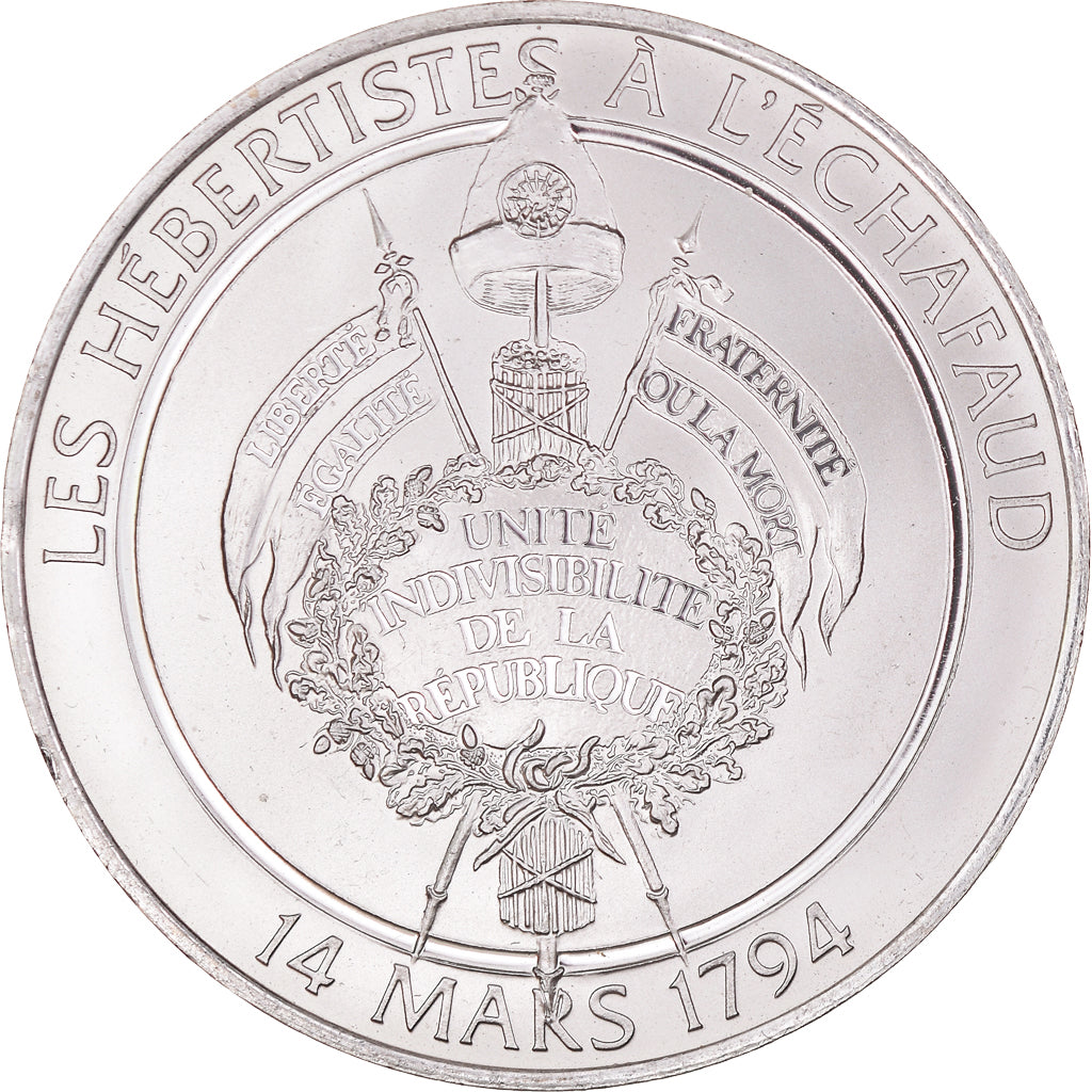 France, Médaille, Révolution française, Les Hébertistes à l'Echafaud