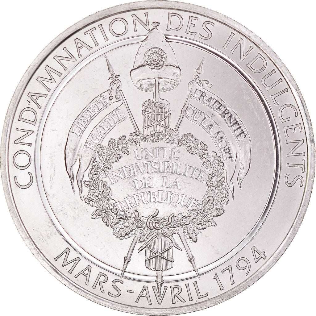 Frankreich, Medaille, Révolution française, La Condamnation des Indulgents