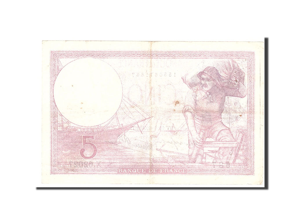 Billete, Francia, 5 Francs, 1939, 1939-09-14, BC+, Fayette:4.8, KM:83