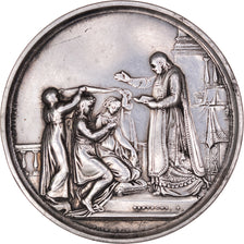Francja, medal, Noces, Mariage, Religion, 1884, Montagny, AU(55-58), Srebro