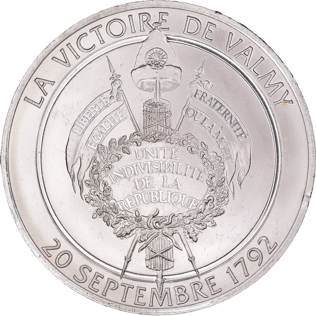 France, Medal, Révolution Française, Bataille de Valmy, History, MS(64)