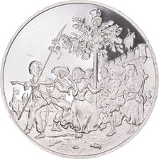 France, Medal, Révolution française, La Carmagnole, History, MS(64), Silver