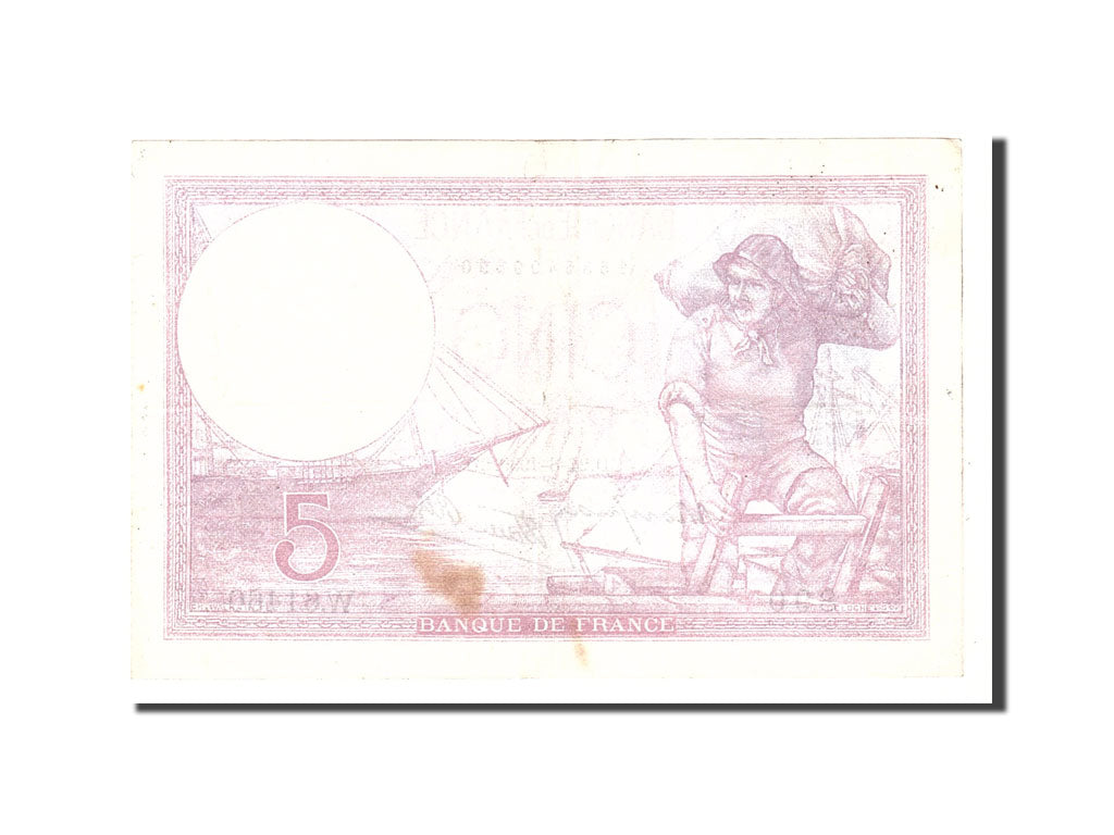 France, 5 Francs, 1939, KM:83, 1939-08-24, EF(40-45), Fayette:4.7