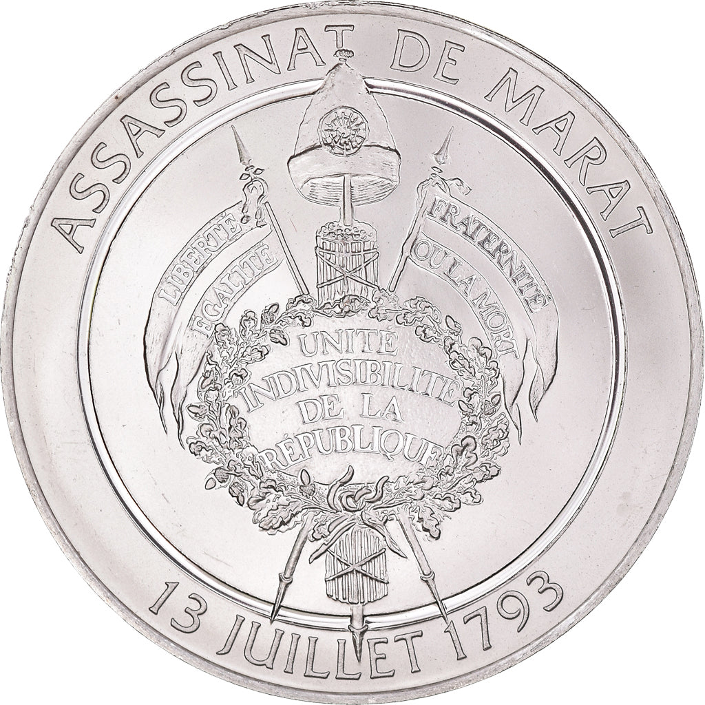 France, Médaille, Révolution française, Assassinat de Marat, History, SPL+