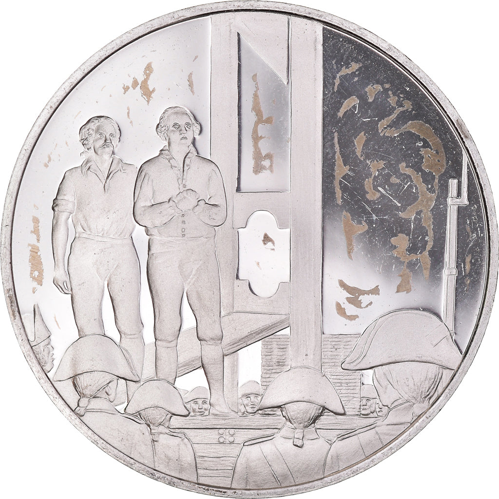 Francia, medaglia, Révolution française, Exécution du Roi Louis XVI, History