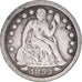 Coin, United States, Seated Liberty Dime, Dime, 1853, U.S. Mint, Philadelphia