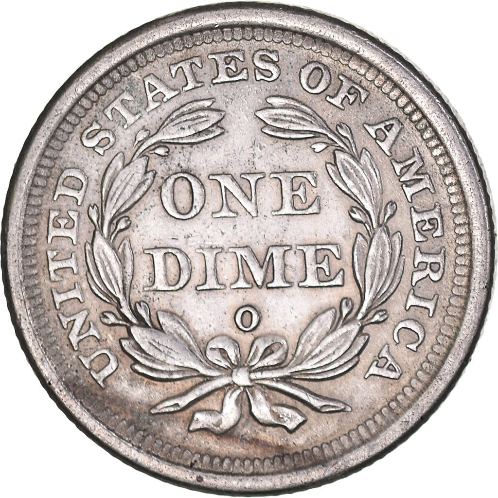 Coin, United States, Seated Liberty Dime, Dime, 1842, U.S. Mint, New Orleans