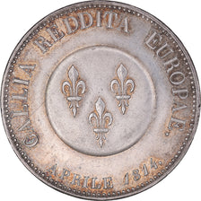 Munten, Frankrijk, François Ier d'Autriche à Paris, 5 Francs, 1814, Paris