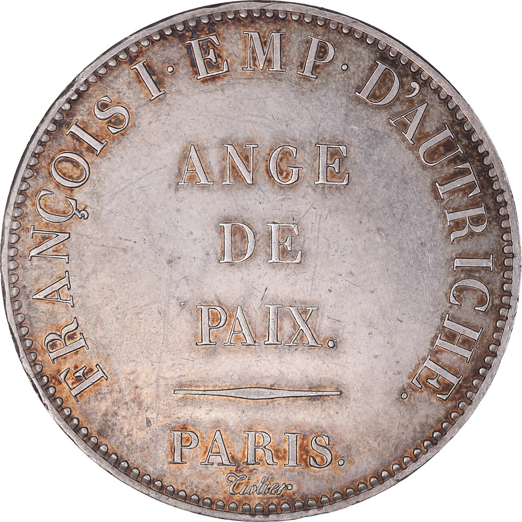 Moeda, França, François Ier d'Autriche à Paris, 5 Francs, 1814, Paris