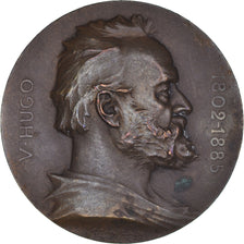 França, medalha, Victor Hugo, Souvenir du Centenaire, 1902, Chaplain